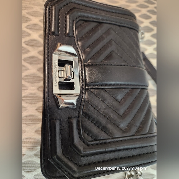 ๐คโค๏ธChevron Quilted Leather Rebecca ๐บ๐นMinkoff clutch with shoulder strap - Picture 13 of 17